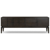 Bergstrom Media Console, Smoked Black Veneer by Four Hands — FRT_1