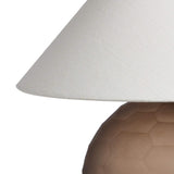 Sienna Table Lamp, Smoked Glass