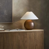 Sienna Table Lamp, Smoked Glass