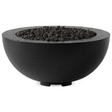 Bronson Outdoor Natural Gas Fire Table, Textured Ebony by Four Hands — PRM_1