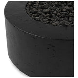 Damian Outdoor Natural Gas Fire Table, Textured Ebony by Four Hands — DET_1