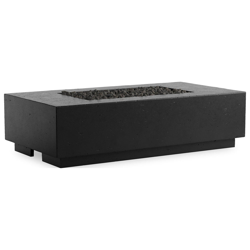 Kenton Outdoor Natural Gas Fire Table, Textured Ebony by Four Hands — PRM_1