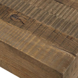 Rustic Planes Coffee Table, Reclaimed Oak-Furniture - Accent Tables-High Fashion Home