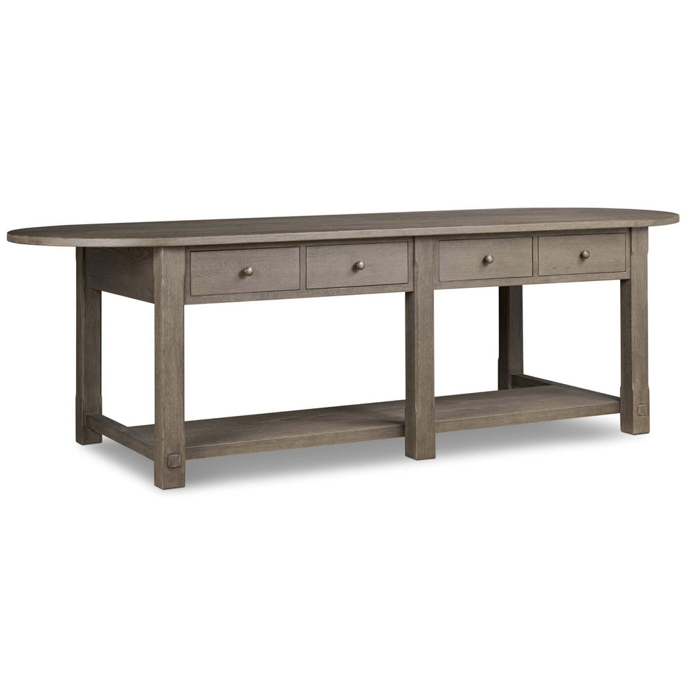 Elise Kitchen Island, Weathered Hazel by Amber Lewis x Four Hands