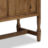 Bari Bar Cabinet, Weathered Oak by Amber Lewis x Four Hands