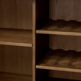 Bari Bar Cabinet, Weathered Oak by Amber Lewis x Four Hands