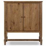 Bari Bar Cabinet, Weathered Oak by Amber Lewis x Four Hands