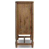 Bari Bar Cabinet, Weathered Oak by Amber Lewis x Four Hands