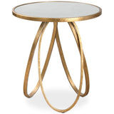 Montrez Side Table, Gold Leaf