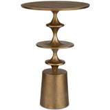 Flight Accent Table, Brass