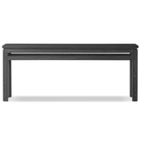 Oman Console Table, Rustic Black