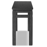 Oman Console Table, Rustic Black