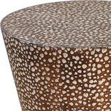 Cutler Accent Table, Cooper Bronze-Furniture - Accent Tables-High Fashion Home