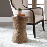 Cutler Accent Table, Cooper Bronze-Furniture - Accent Tables-High Fashion Home