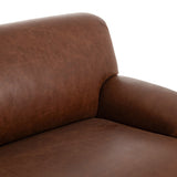Kent Leather Sofa, Dulane Mahogany by Amber Lewis x Four Hands