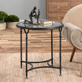 Samson Side Table, Aged Black