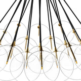 Cloud Chandelier, Burnished Brass-Lighting-High Fashion Home