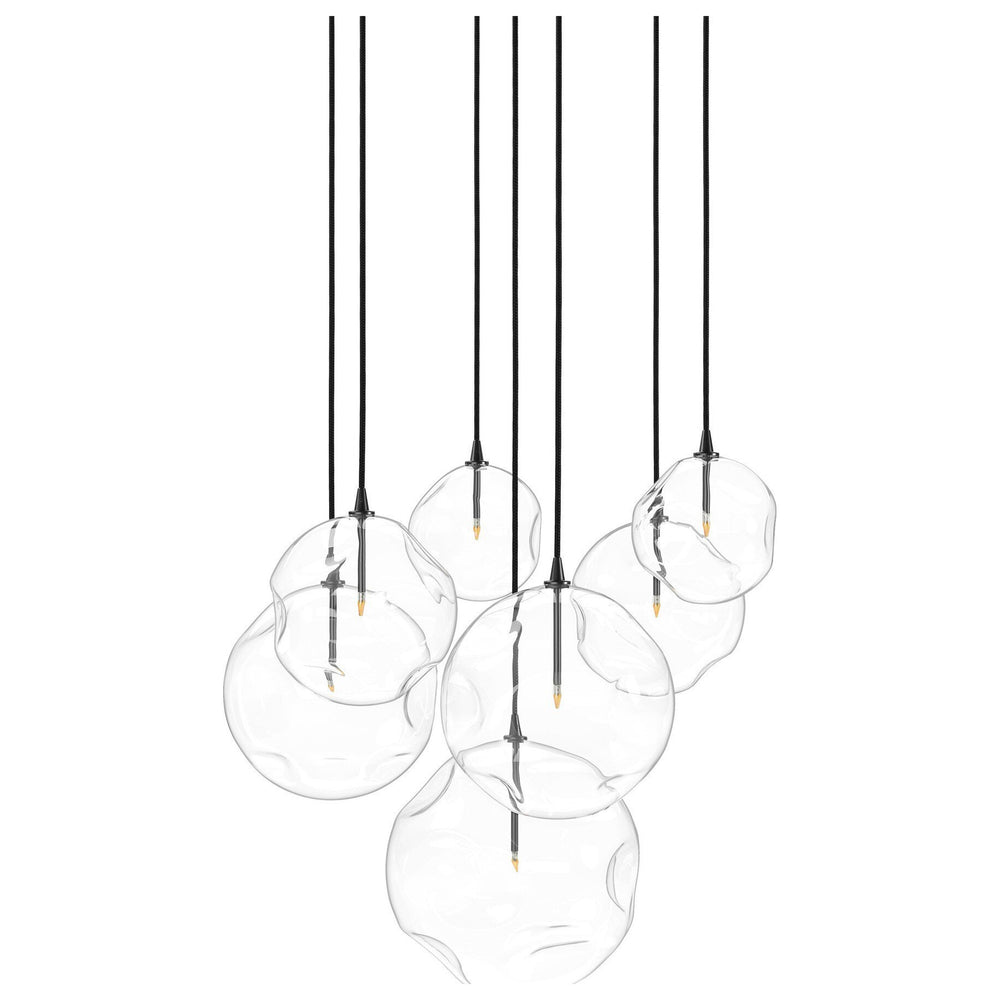 Cluster 7 Mix Chandelier, Black Gunmetal by Four Hands — PRM_1
