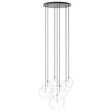 Cluster 7 Mix Chandelier, Black Gunmetal by Four Hands — DET_1