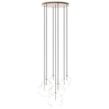 Cluster 7 Mix Chandelier, Heritage Bronze Brass by Four Hands — DET_1