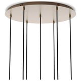 Cluster 7 Mix Chandelier, Heritage Bronze Brass by Four Hands — DET_1