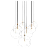 Cluster 7 Mix Chandelier, Heritage Bronze Brass by Four Hands — PRM_1