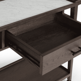 Dorrit Bar Cart, Brown Oak