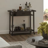 Dorrit Bar Cart, Brown Oak