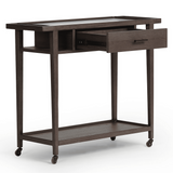 Dorrit Bar Cart, Brown Oak