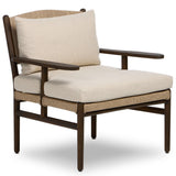 Herrin Outdoor Chair, Liller Flax/Stained Saddle Brown by Four Hands
