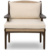 Herrin Outdoor Chair, Liller Flax/Stained Saddle Brown by Four Hands