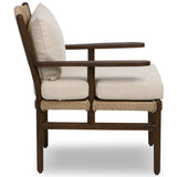 Herrin Outdoor Chair, Liller Flax/Stained Saddle Brown by Four Hands