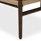Herrin Outdoor Chair, Liller Flax/Stained Saddle Brown by Four Hands