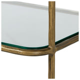 Swinton 82" Bookcase, Hammered Aged Brass by Four Hands — DET_1