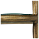 Swinton 82" Bookcase, Hammered Aged Brass by Four Hands — DET_1
