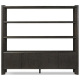 Orwin Wide Bookshelf, Smoked Black Oak by Four Hands — FRT_1