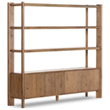 Orwin Wide Bookshelf, Worn Oak by Four Hands — PRM_1