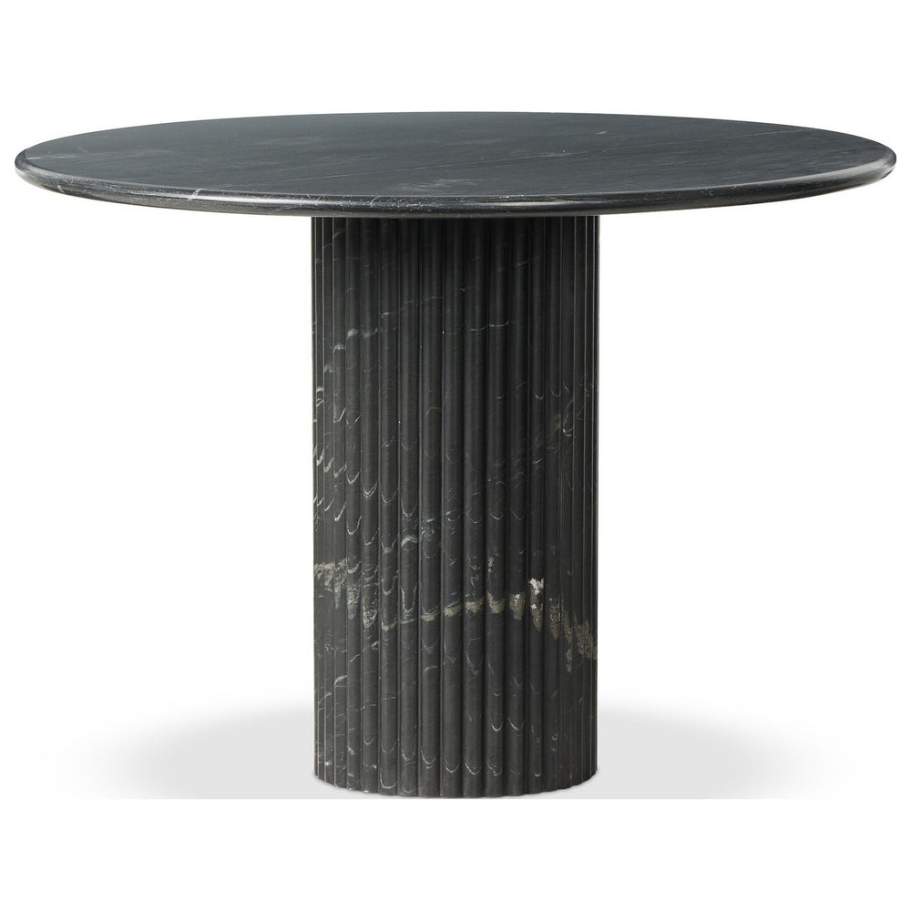 Oranda Round Dining Table 42", Black Marble by Four Hands — PRM_1