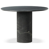 Oranda Round Dining Table 42", Black Marble by Four Hands — PRM_1
