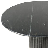Oranda Round Dining Table 42", Black Marble by Four Hands — DET_1