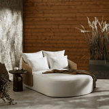 Maven Outdoor Double Chaise, Faux Hyacinth by Four Hands