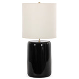 Sadia Table Lamp, Glossy Black by Four Hands-Lighting-High Fashion Home
