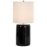 Sadia Table Lamp, Glossy Black by Four Hands-Lighting-High Fashion Home