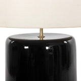 Sadia Table Lamp, Glossy Black by Four Hands-Lighting-High Fashion Home