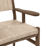 Herrin Outdoor Dining Armchair, Vintage White