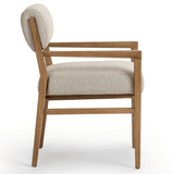Navid Dining Arm Chair, Weslie Flax
