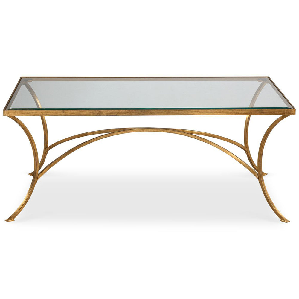 Alayna Coffee Table, Antique Gold Leaf