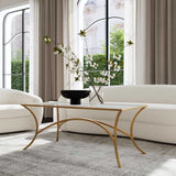 Alayna Coffee Table, Antique Gold Leaf
