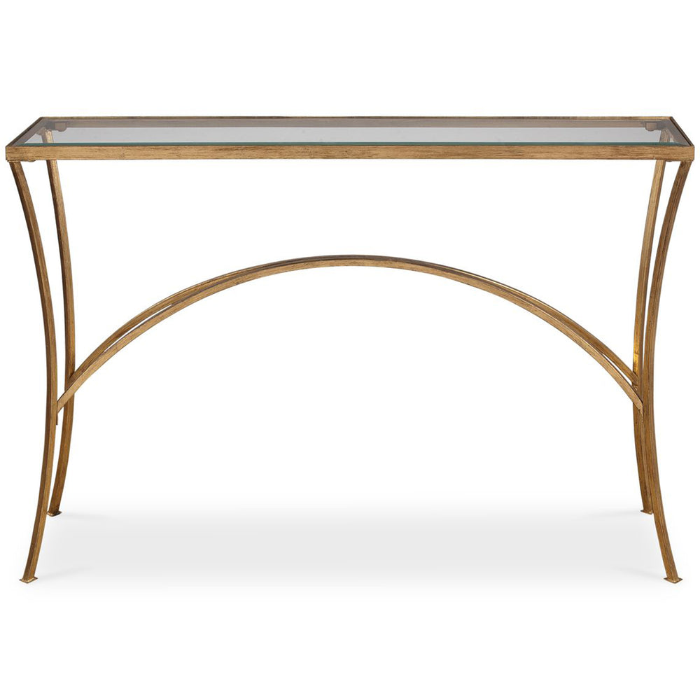 Alayna Console Table, Gold-Furniture - Accent Tables-High Fashion Home