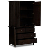 Pika Armoire,. Smoked Black by Four Hands